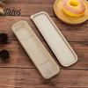 Durable Cutlery Box Small Case, Portable Utensil Storage for Fork Eco Friendly Tableware Organizer Spoon Knife, Lightweight Travel Work Picnic
