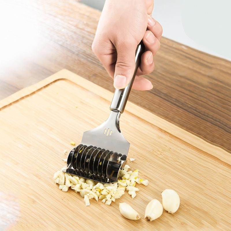 Rustfritt stål manuell spaghettkutter Pastamaskin DIY deignudler Ingefær Hvitløk Rulleknuser Kjøkken Matlaging Gadgets