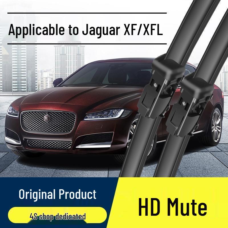 Bezrámové stěrače Jaguar XFL: Originální gumová lišta, Tiché, Přední stěrače s vysokým rozlišením.