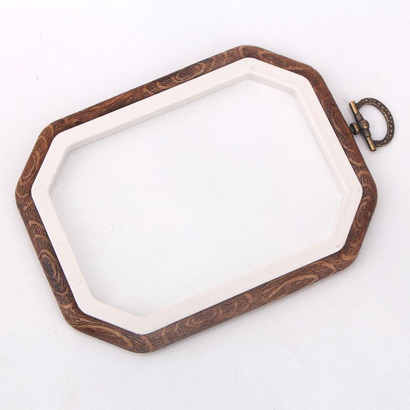 

Имитация бамбука Регулируемые пяльцы для вышивания - Мини круг для вышивания крестом своими руками с пластиковым внутренним кольцом