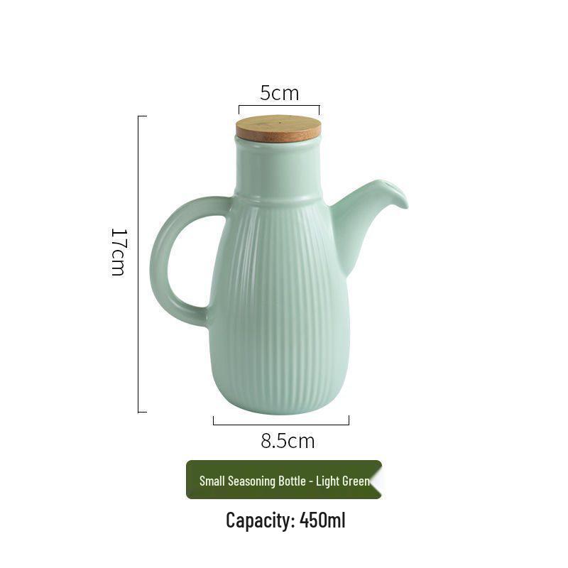 Ceramic Leak-Proof Oil Pot - Large Capacity for Home Use