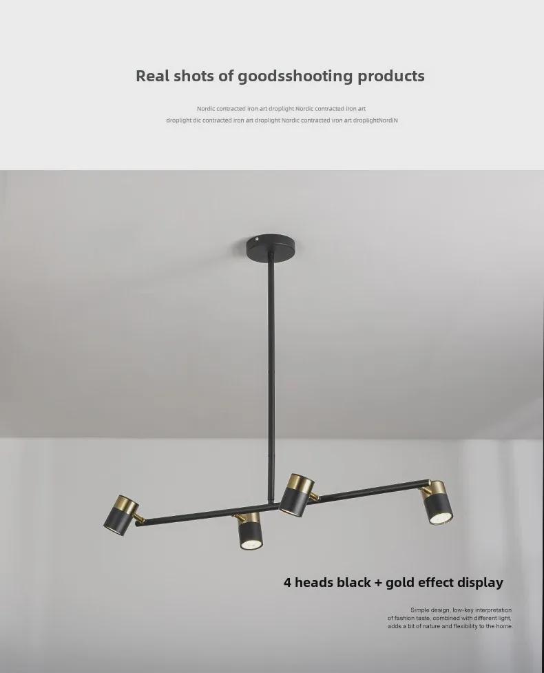 Modern Post-Modern Multi-Head LED Chandelier: Stylish Luxury for Dining Tables, Restaurants, and Bars