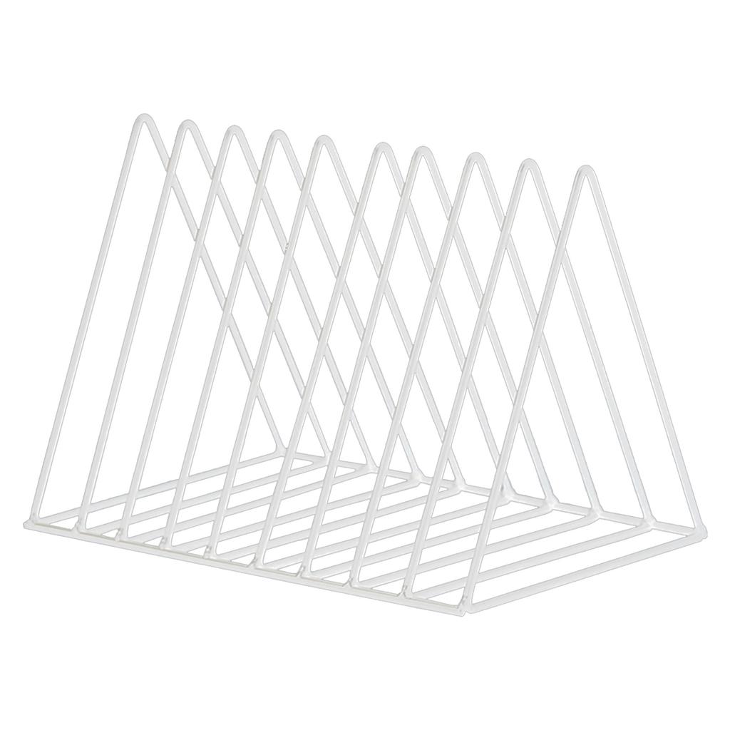 Desktop Rack Rustproof Simple Geometric Iron File Holder Decoration for Study Living Room
