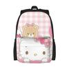 School Bag, Convenient For Primary And Secondary School Students, Large-Capacity Backpack, Full-Print Leisure Travel Backpack