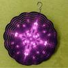 Vibrant Purple Light Metal Wind Spinner for Garden Patio Decor 360 Rotating Hook No Electricity Needed All Seasons Gift Modern Ornament