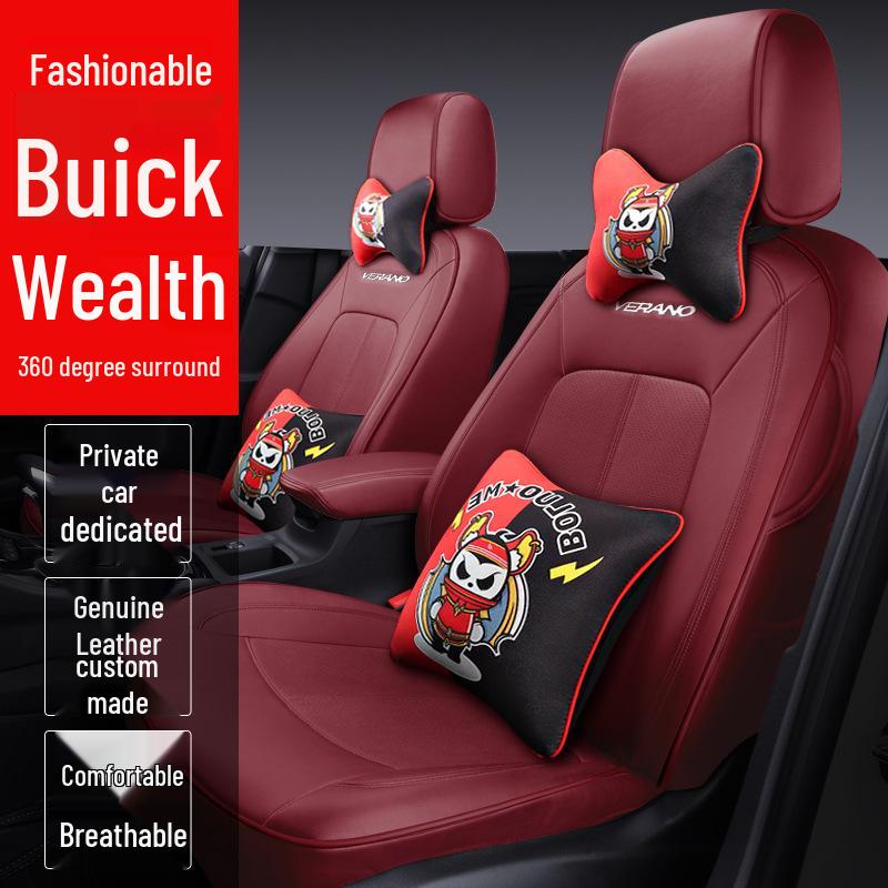 Buick Verano All-Season Leather Seat Cover - Universal, Full-Coverage, Wear-Resistant