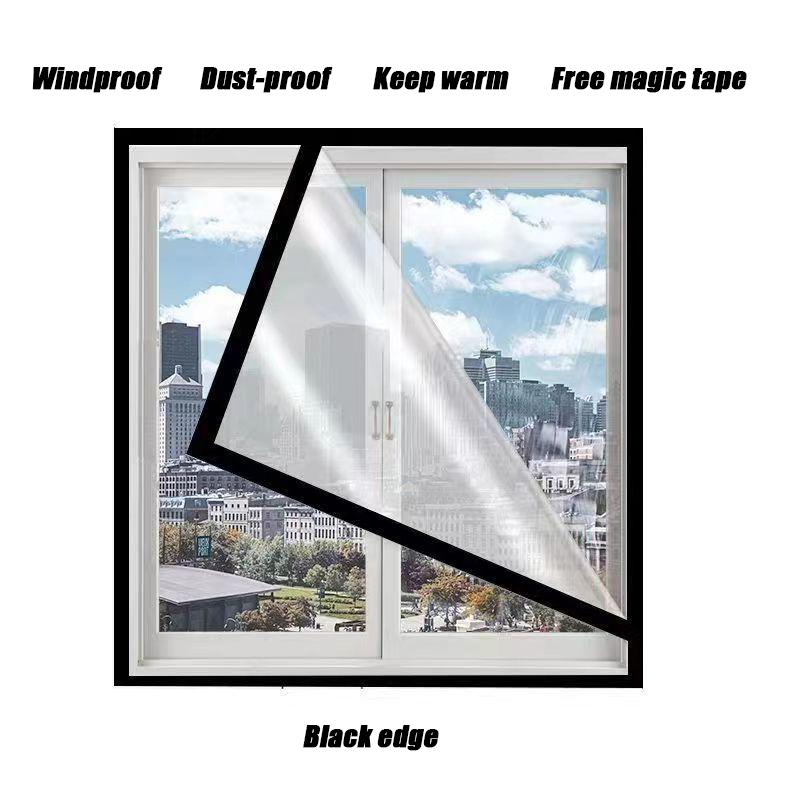 Clear Winter Window Thickened Plastic Windproof Warm Anti Cold Curtain Thermal Insulated for Bedroom