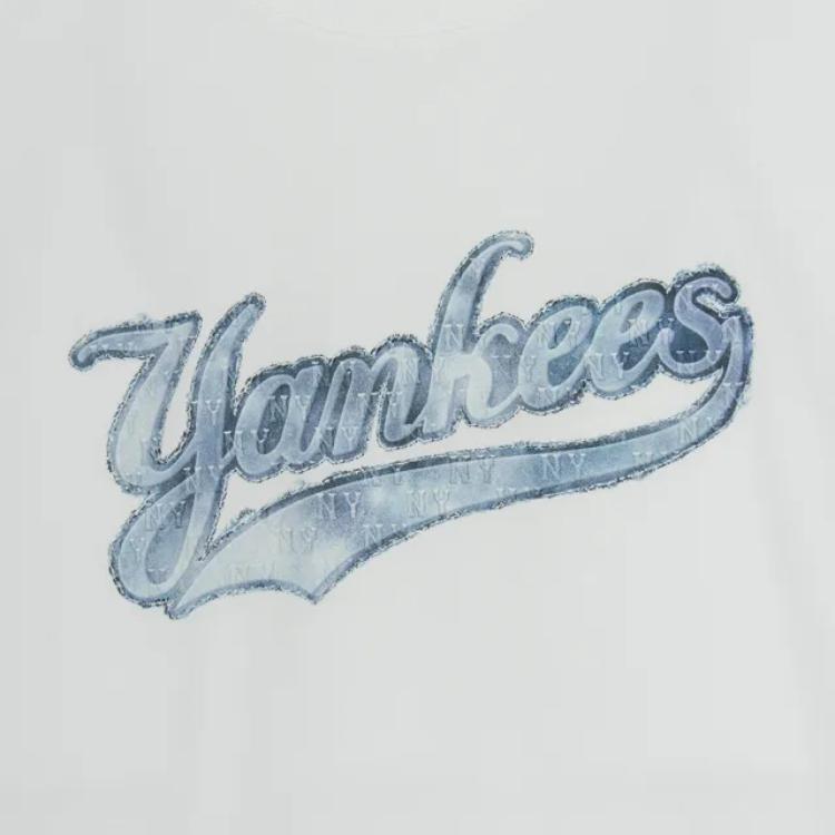 New MLB New York Yankees Old Flower T-Shirt Unisex Ecru 3ATSM1453-50WHS