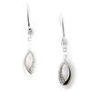 Altesse [G2267] - Boucles argent 'Scarlett' blanc