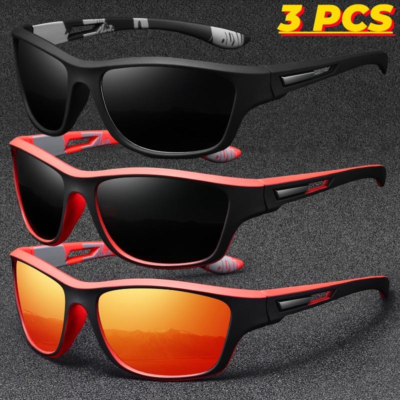 Ensemble abordable de 3 pièces Style classique vintage Lunettes de mode Design enveloppant unisexe Convient pour un usage quotidien décontracté