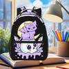 Kawaii Pastelowy Goth Uroczy Straszny Czarny Kot Plecak Uczeń Chłopcy Dziewczynki Torba na Książki Dzieci Torba Szkolna Torby na Ramię na Laptop dla Mężczyzn Kobiet