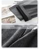 2024 Women's Bestseller Grey Wool Wide-Leg Cropped Pants for Autumn/Winter