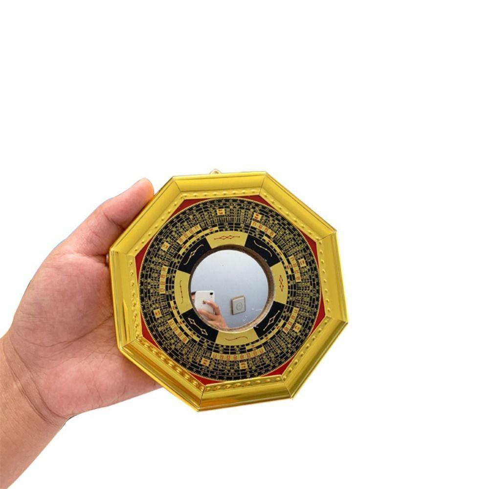 13cm 17.5cm 20.5cm Bagua Feng Shui Spiegel Metallrahmen Penh Kompass Achteckige Spiegel Exquisites Acht Diagramme Spiegel Geschenke