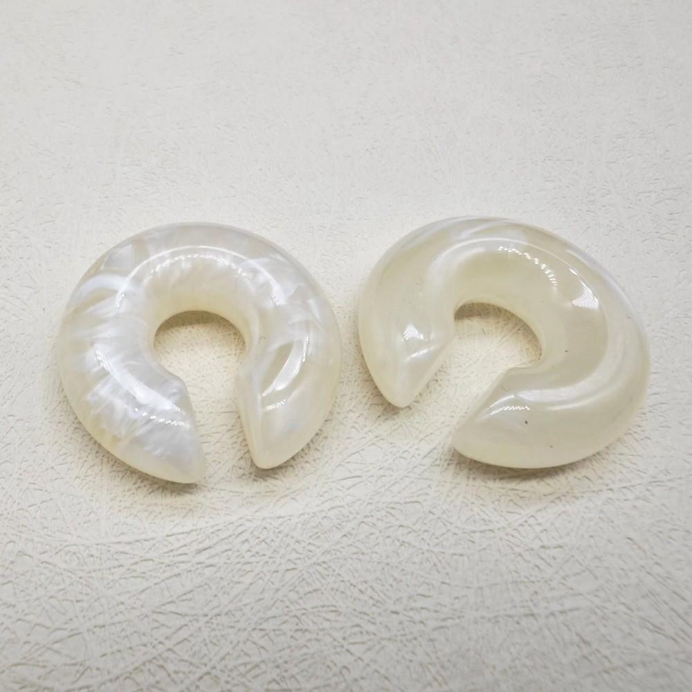 Acrylic C Shape Ear Cuff Round No Piercing Earrings Simple Design Ear Clip Earrings  Festival