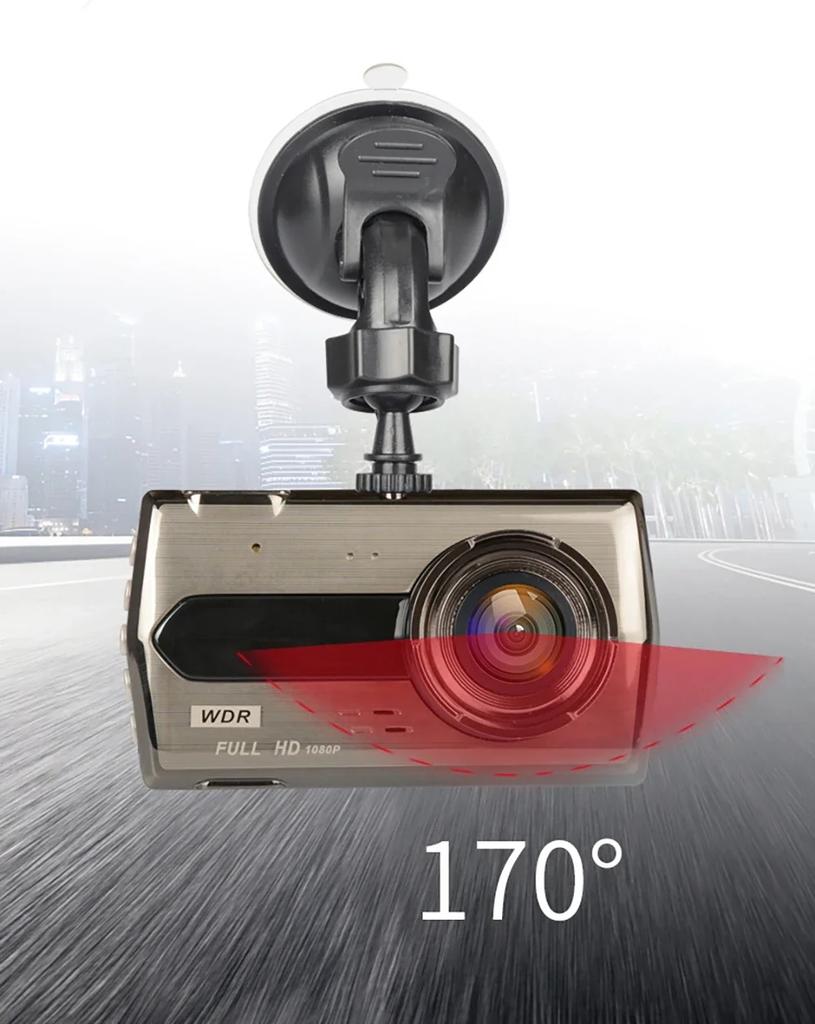 Car DVR 4 Lnches Full HD 1080P Dual Lens Rear View Dash Cam Vehicle Camera Video Recorder Auto Motion Detector Reverse Image