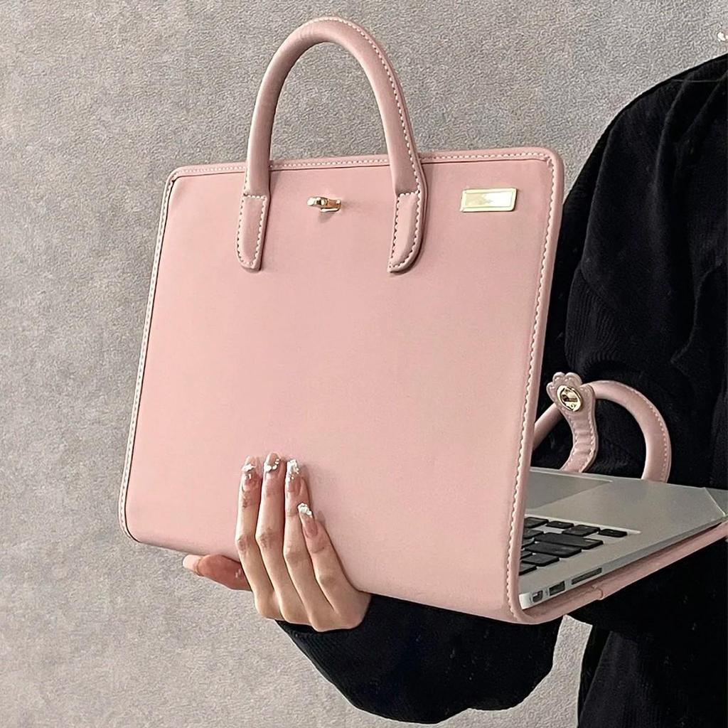 2025 Pink Laptop Protective Case & Handbag for Girls