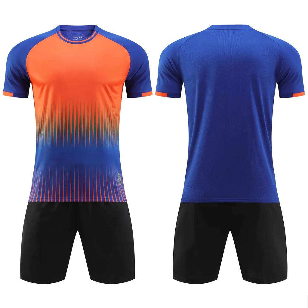 A large number of spot children's football jerseys men's, game jerseys summer training bilateral pockets short-sleeved children's football jerseys