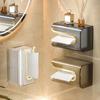 1PC Luxury Tissue Box Wall-Mounted Acrylic Transparent Tissue Box Table Napkin Holder Bathroom Paper Box Tissue Paper Dispenser