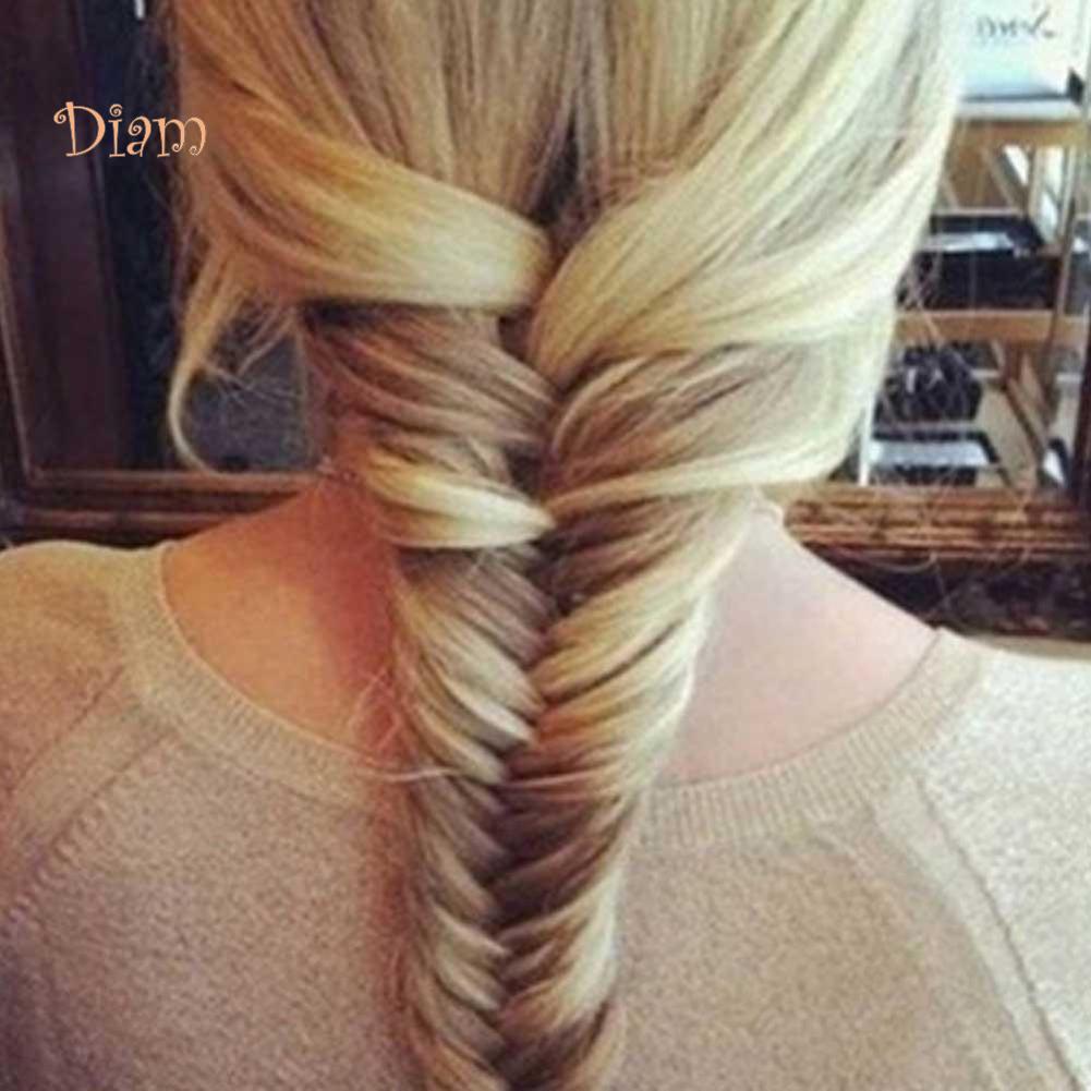 NU.INS Mini împletitură de păr cu breton răsucit, disc de păr DIY, breton de prințesă, pieptene de masaj