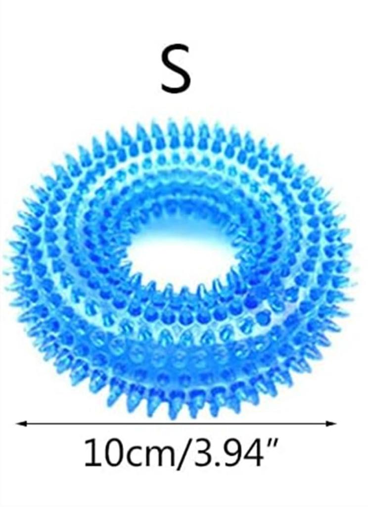 Dog Toys Dog Chew Toys Pet Toys Cat Toys A Spiny Donut Interactive Dog Chew Toys Clean Teeth Random Color 1pcs