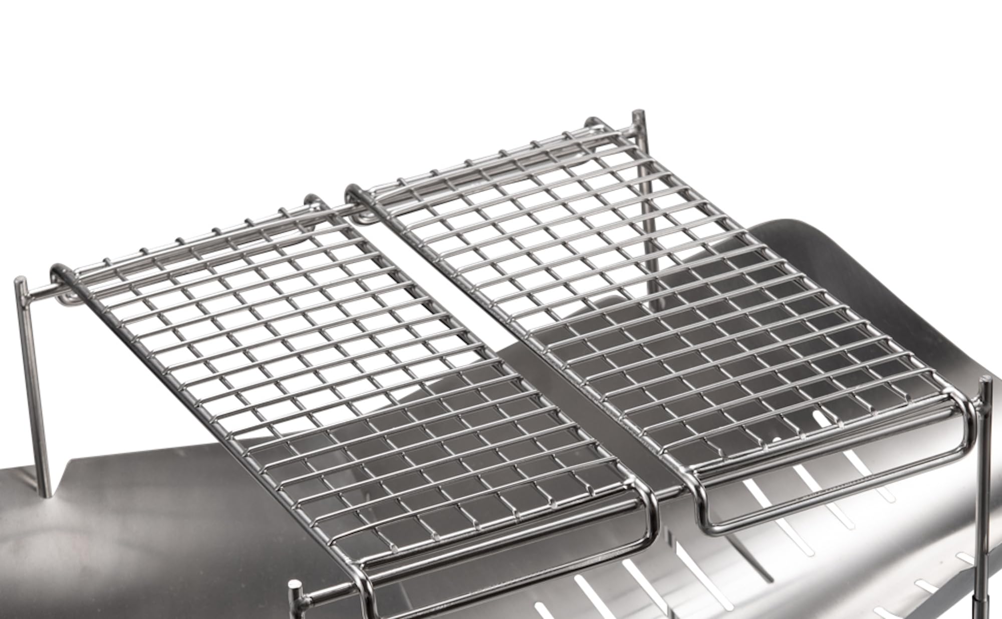 

CAMPING MOON Легкий гриль для костра размера A4, сетчатый тип, набор из 2 предметов, решетки из нержавеющей стали, MTG-2G