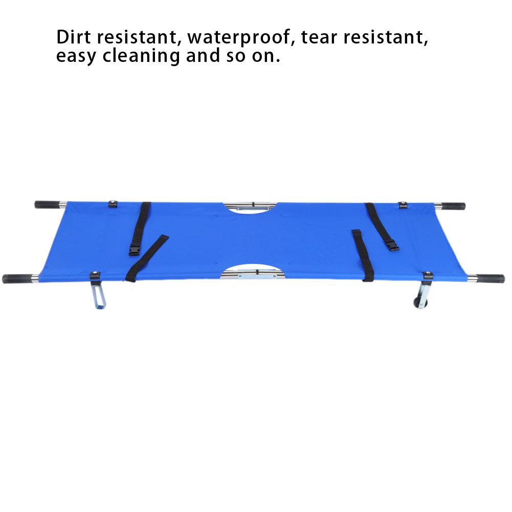 150kg Portable Folding Stretcher Hospital Household Emergency Treatments Stretcher BedBlue