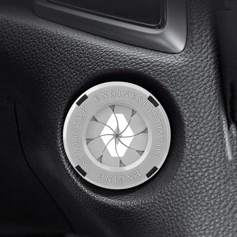 Car Ignition Button Decorative Ring Keyless Start Cover Z For Renault RS Clio Megane 2 3 4 Captur Trafic Twingo Scenic 2 Kadjar
