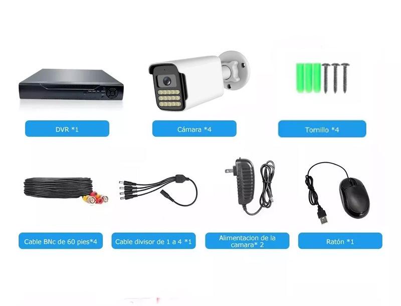 AHD KIT 4/8-Channel Surveillance Camera Set CCTV