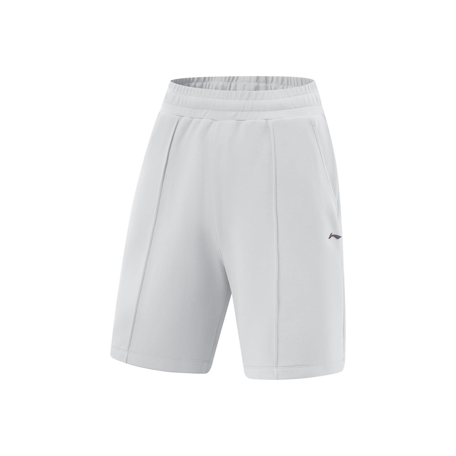 

Li-Ning Comfortable Versatile Simple Solid Color Sports Shorts Women shorts Light-Gray AKSV124-4 L