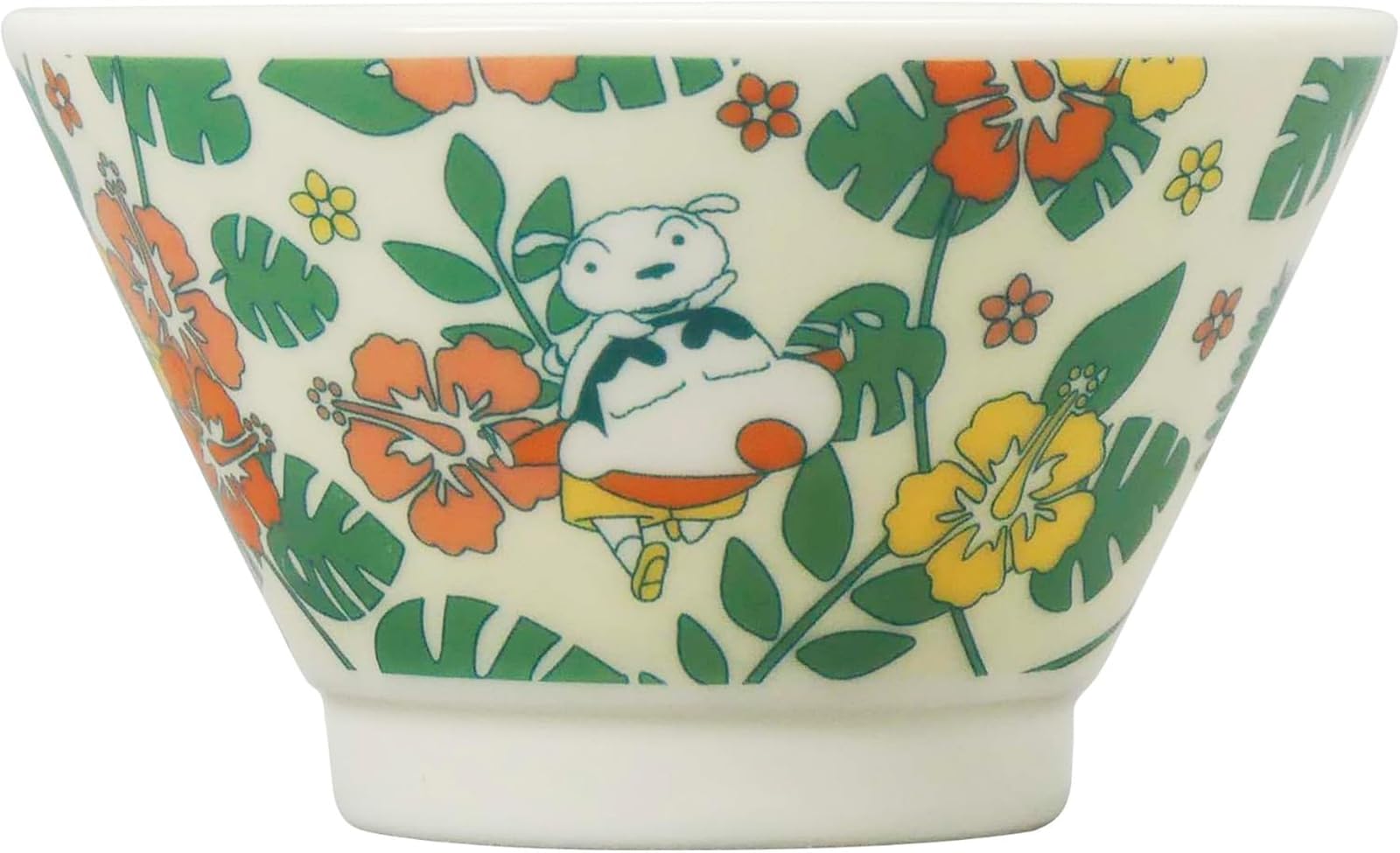 

Crayon Shin-chan Small Salad Bowl, Approx. 10 x 6 cm, 200ml, Exciting Adventure, Merchandise, Tableware, Made in Japan, Flower, Pink, CS42-352