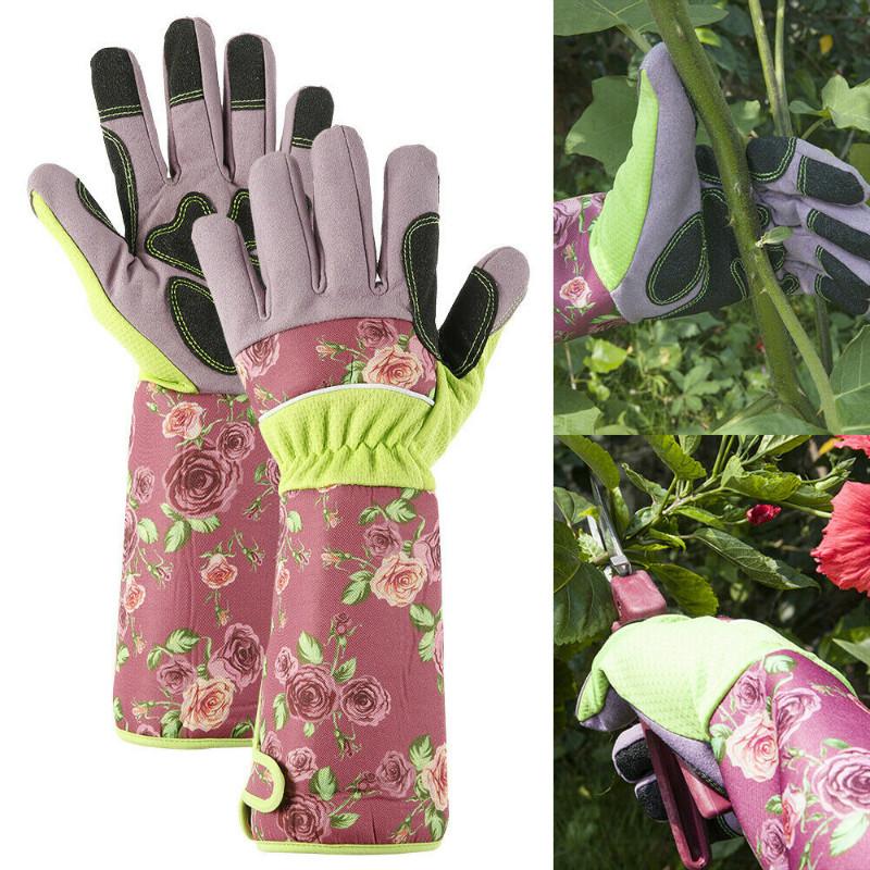 Buy Long Ladies Sleeves Gardening Gloves Thorn Proof Garden Gauntlet Protect Arms at affordable