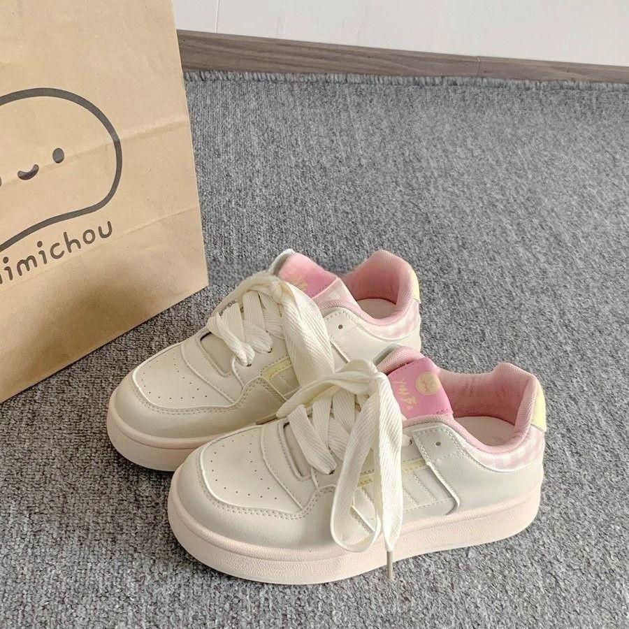 

Нишевая повседневная обувь Yn Женская обувь Модная универсальная Толстая подошва Маленькие белые туфли Новая женская обувь Темпераментная и модная 40