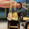 Charming Lucky Cat Bell Keychain: Cute Cartoon Pendant & Gift for Best Friends