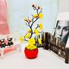 1PC Home Decoration Oriental Style Natural Bonsai Mini Single Stem Desktop Artificial Plant