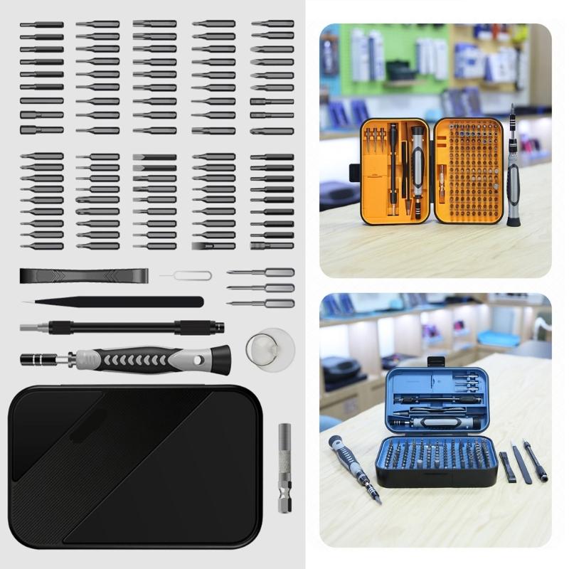 130 in 1 Precision Screwdriver Set Screwdriver Bit Sets Mini Screwdriver Set with Portable for Case DIY Repair Tools Kit