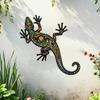 Decorative Metal Wall Art Lizard Sculpture Artistic Geometric Design Modern Minimalist Wall Hanging Indoor Outdoor Home Decoration