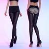 Super Gladde Satin Slipjes Patchwork Panty's Dames Grote Maten Ondergoed Sexy Olie Glanzend Open Kruis Panty's Paaldans Clubkleding