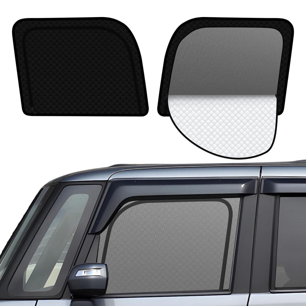 Integrated Sunshade for Honda Series Easy Installation and Magnetic Mesh Curtains with Light Side Sunshades for Driver and Passenger Seats Compatible