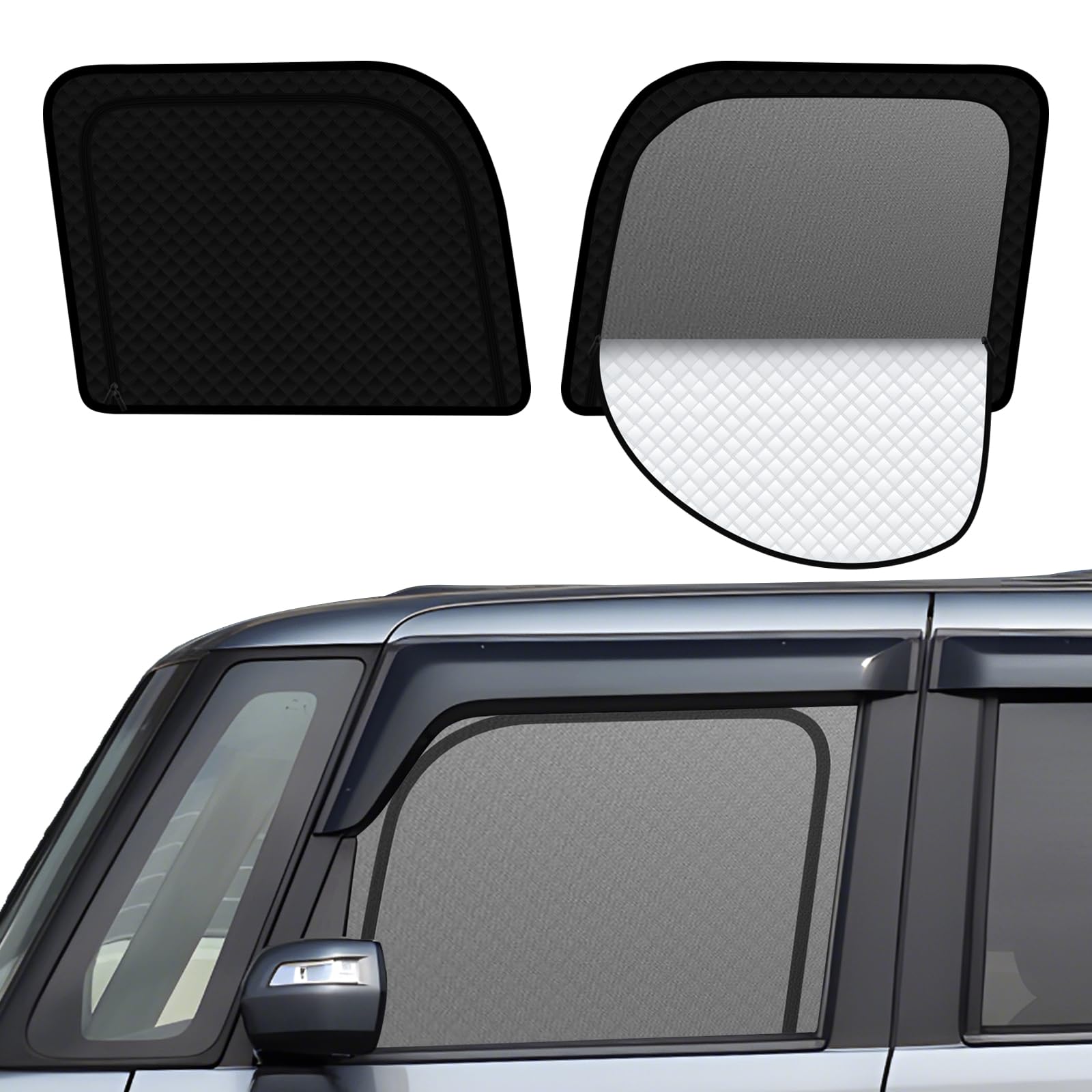 

Integrated Sunshade for Honda Series Easy Installation and Magnetic Mesh Curtains with Light Side Sunshades for Driver and Passenger Seats Compatible чёрный