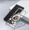 Snowman Reindeer Head Magnetic Transparent Case for iPhone 15/16/17 Pro Max - Full Coverage Protection