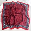 New Fashion 70X70Cm Women'S Scarf Silk Paisley Print Scarf Square Shawl Decorative Headband Neck Luxury Design Bandana