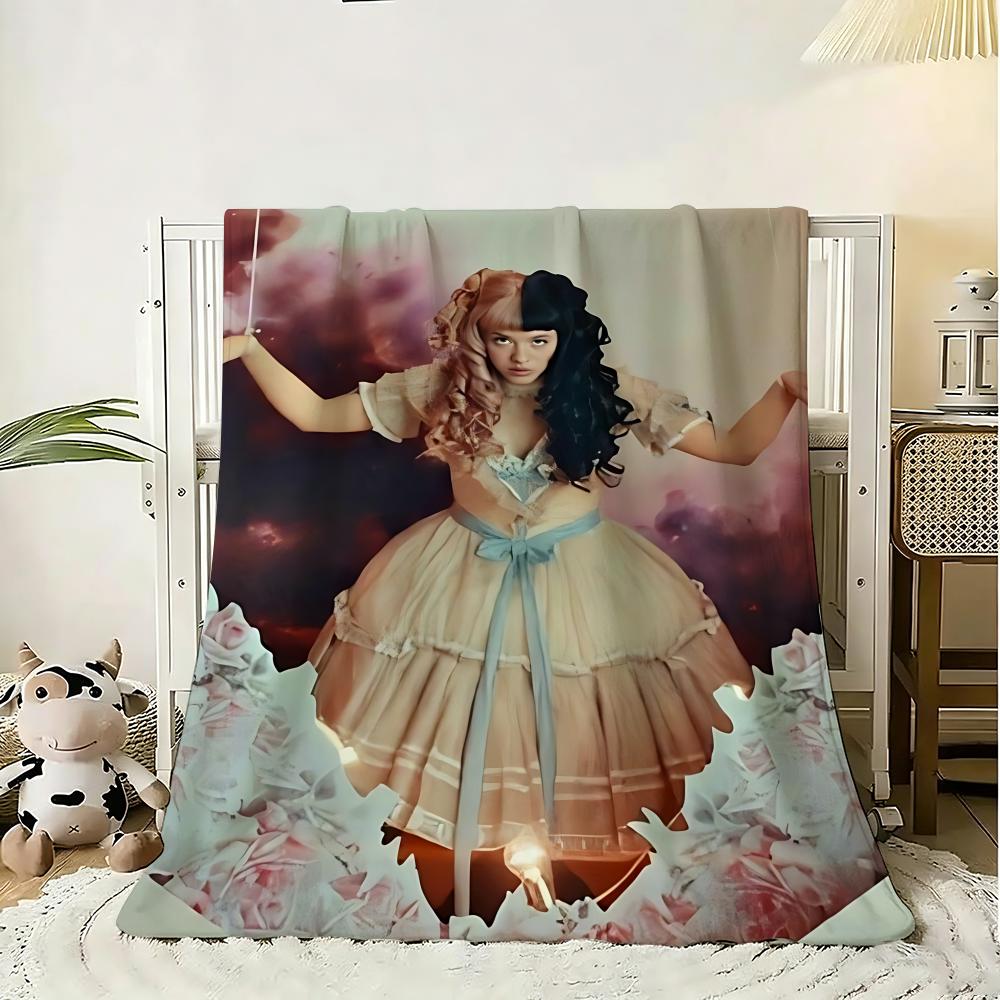 M-Melanie Martinez New Music Album Throw 240G Flannel Blanket Lightweight Soft Skin-Friendly Summer Thin Throw Blanket