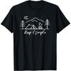 Camping Minimalist Keep It Simple Outdoor Gift T-Shirt