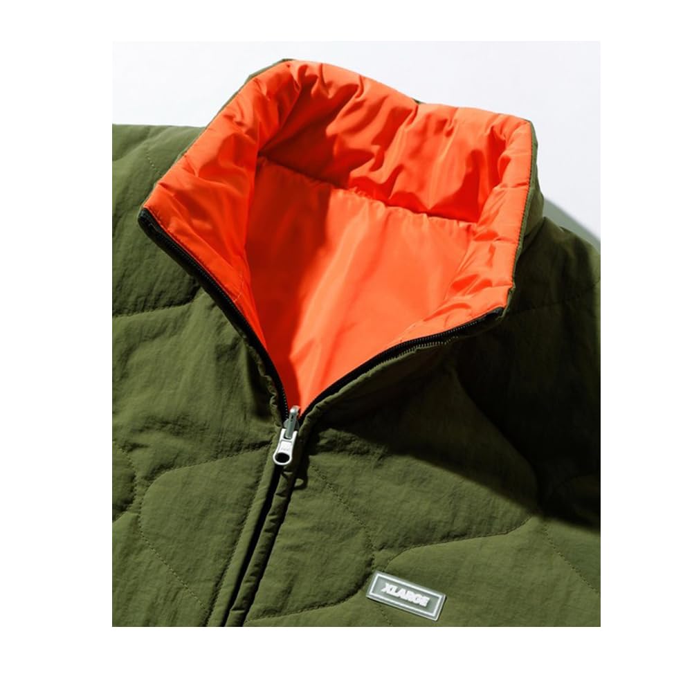 Reversible Quilted Olive [Extra Large] Jacket, Men's,