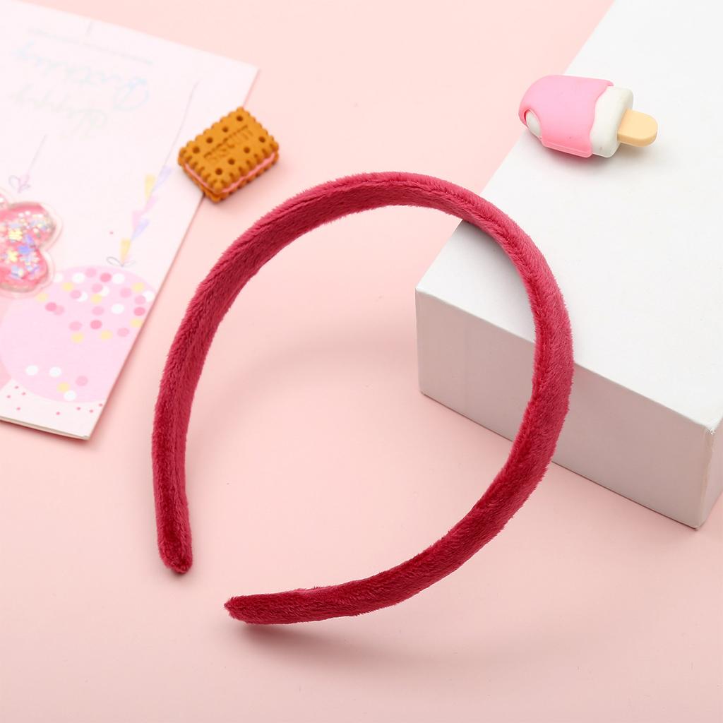 Candy Colorful Winter Elastic Plain Hair Bands Hard Hair Hoop Crown Tiara Base Crafting Accessories for Women Girls