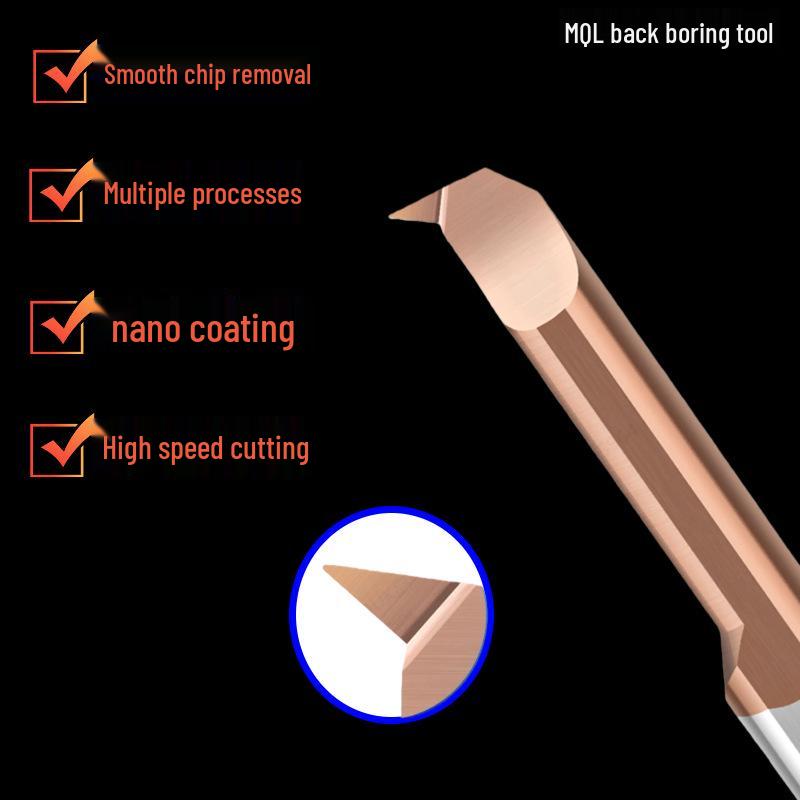MQL Anti-Vibration Tungsten Steel Boring Bar for CNC Micro Lathe - Small Diameter Internal Hole Tool