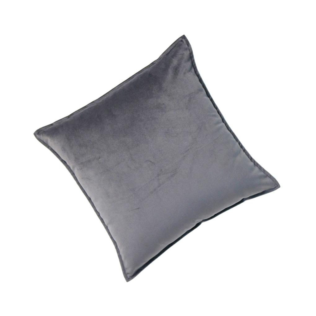 

Чехол на подушку сиденья, однотонный бархатный сменный мягкий декоративный многоразовый чехол на подушку для дивана на молнии, аксессуары 45x45cm