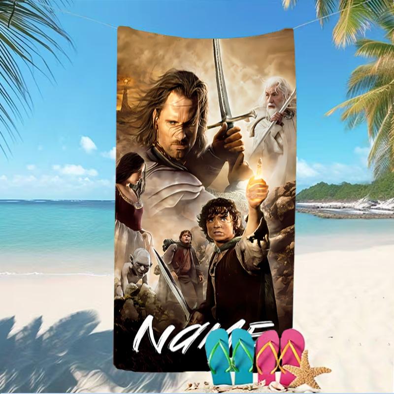 Customizable Personalized Beach Towels The Fellowship of the Ring Themed designs.Suitable for the Beach, Yoga, Sports;ideal As Beach Accessories