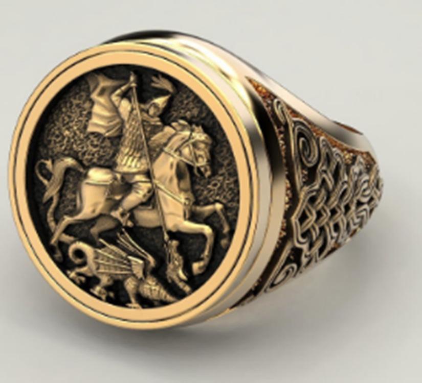 Multi-Color Personalized Horseback Riding Retro Ring Creative Single Product Creative Beauty