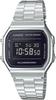 CASIO Digital Watch Vintage Series A168WEM-1 Silver Black Men Women Kids Overseas Model